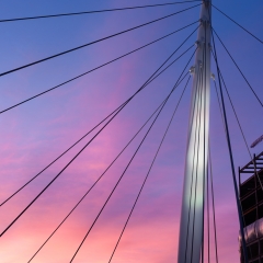 Sunrise at Millennium Bridge