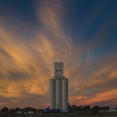 Grain Elevator Sunset - Coolidge, KS