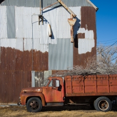 Grain Elevator and Old Truck - Tasco, KS