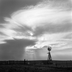 Windmill and Clouds - El Paso County, Colorado