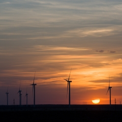 Wind Farm Sunset - Texas Panhandle