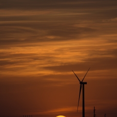 Wind Turbine Sunset - Texas Panhandle